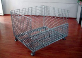 西安仓储笼,折叠式镀锌仓储笼厂家批发价格