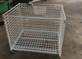 杭州萧山仓库笼客户用于车间周转铁笼